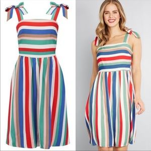 ModCloth Sugarhill Miriam Cabana Stripe Sundress